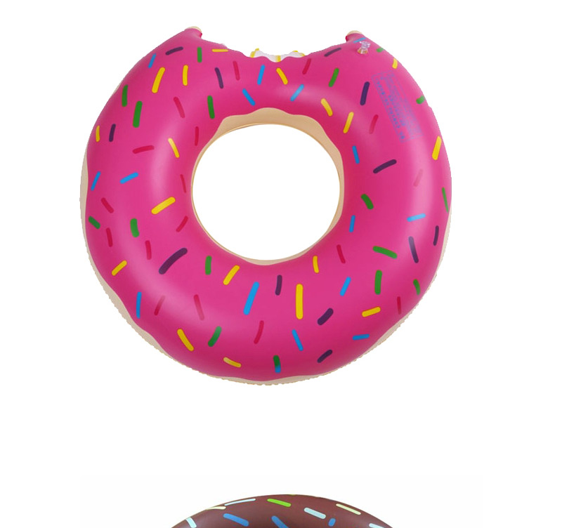 Lovely Brown Doughnut Pattern Decorated Simple Swim Ring,Swim Rings