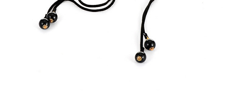 Bohemia Black Round Shape Decorated Simple Waist Chain,Thin belts