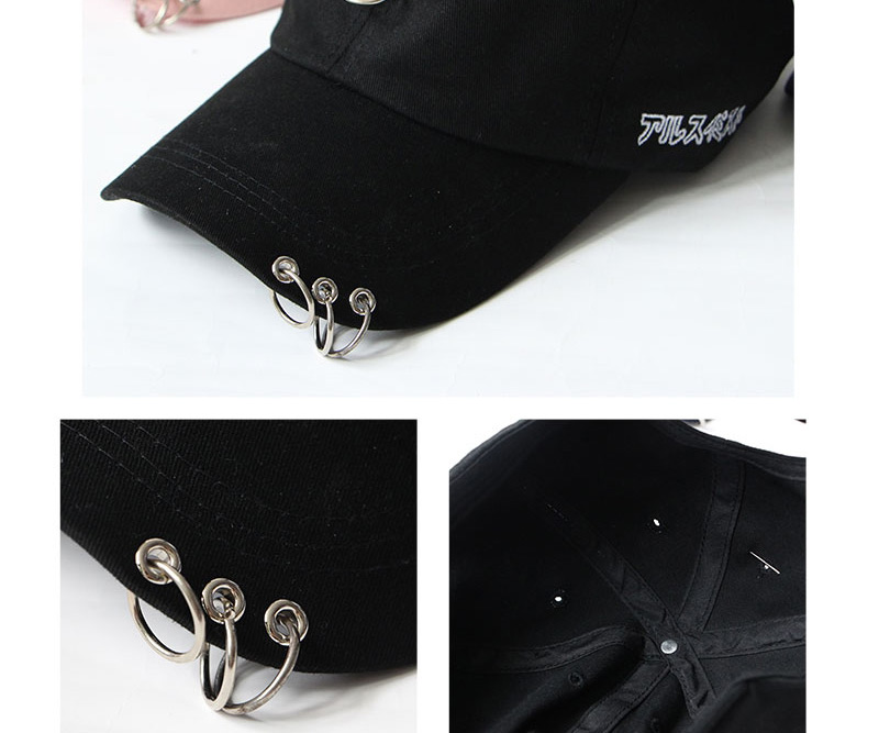 Fashion Black Round Shape Decorated Pure Color Peaked Cap,Baseball Caps