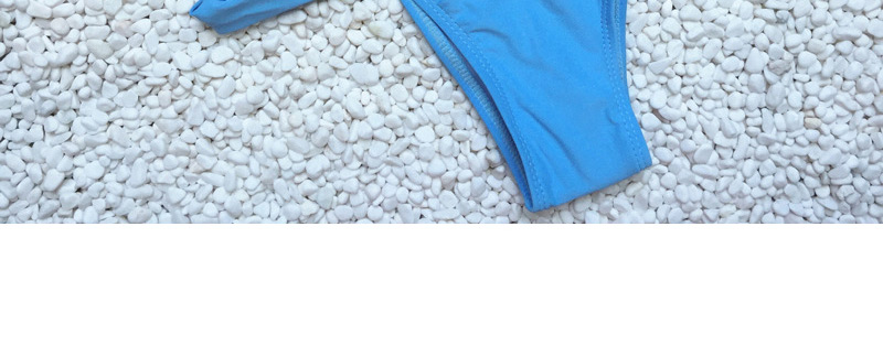 Fashion Blue Bandage Decorated Color Matching Simple Design Bikini,Bikini Sets