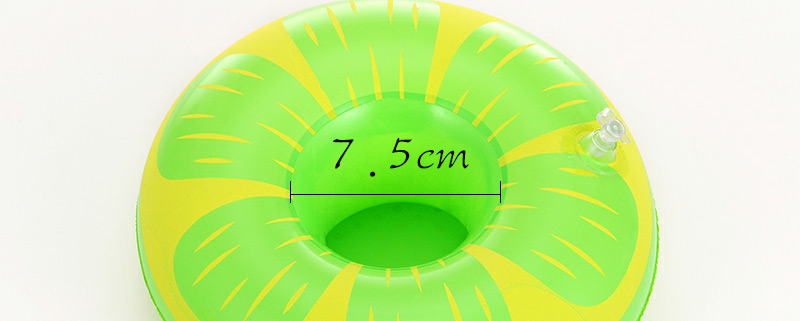 Sweet Green Flower Pattern Decorated Round Shape Cup Holder Household Goods,Swim Rings