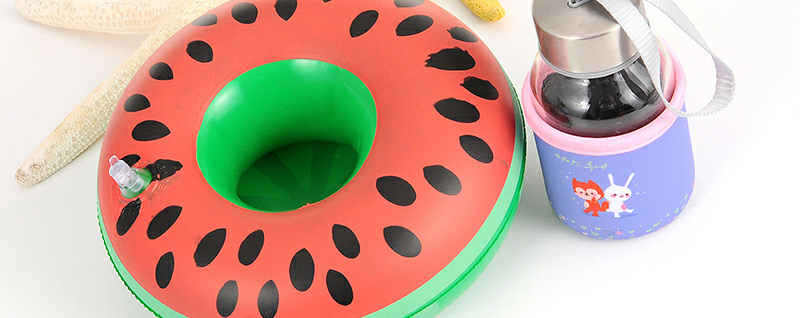 Lovely Red Watermelon Pattern Decorated Simple Cup Holder Household Goods,Swim Rings