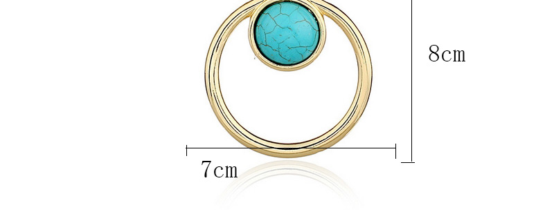 Fashion Blue+golden Color Hollow Out Round Shape Pendant Decorated Simple Design Necklace,Crystal Necklaces