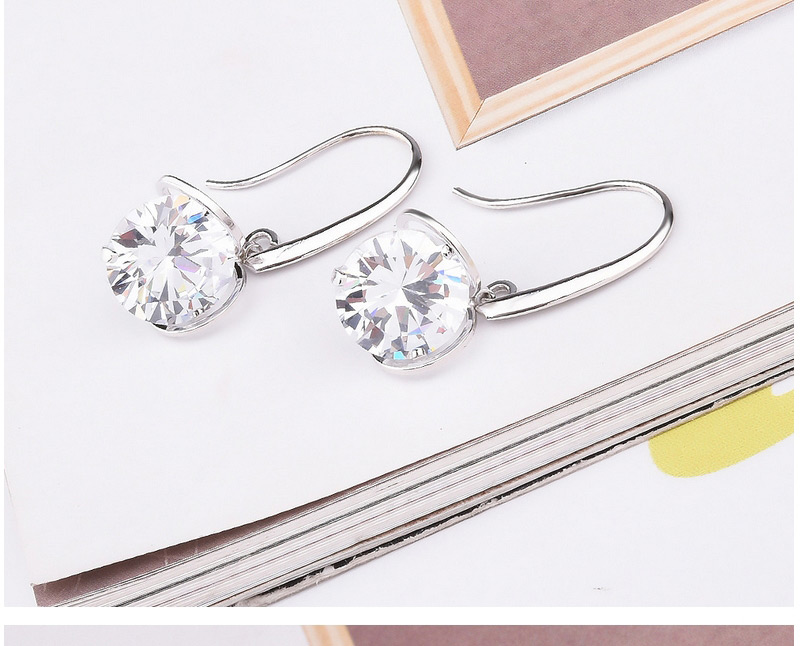 Fashion Black Round Shape Diamond Decorated Simple Design Earrings,Earrings set