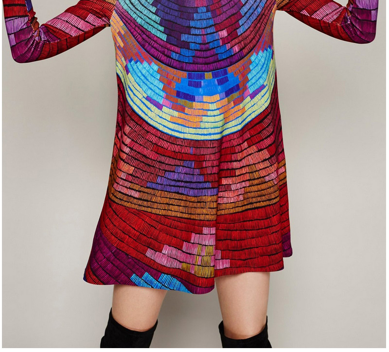 Casual Multi-color Color Matching Decorated Long Sleeve Smock,Blouses