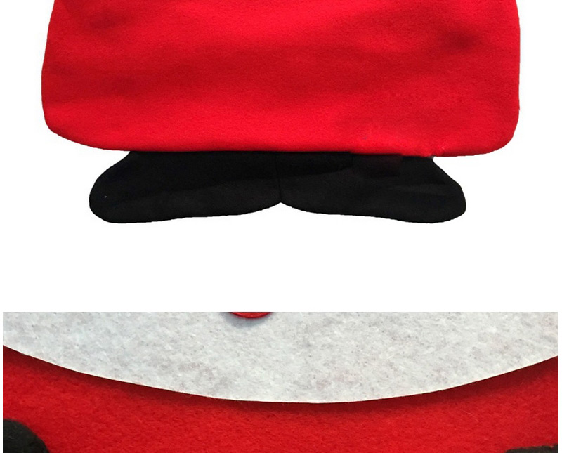Lovely Red Square Shape Hasp Decorated Father Christmas Shape Table Mat,Festival & Party Supplies