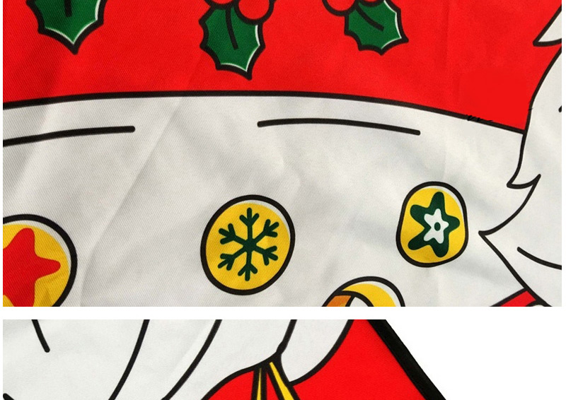 Lovely Red Cartoon Pattern Decorated Color Matching Simple Apron,Festival & Party Supplies