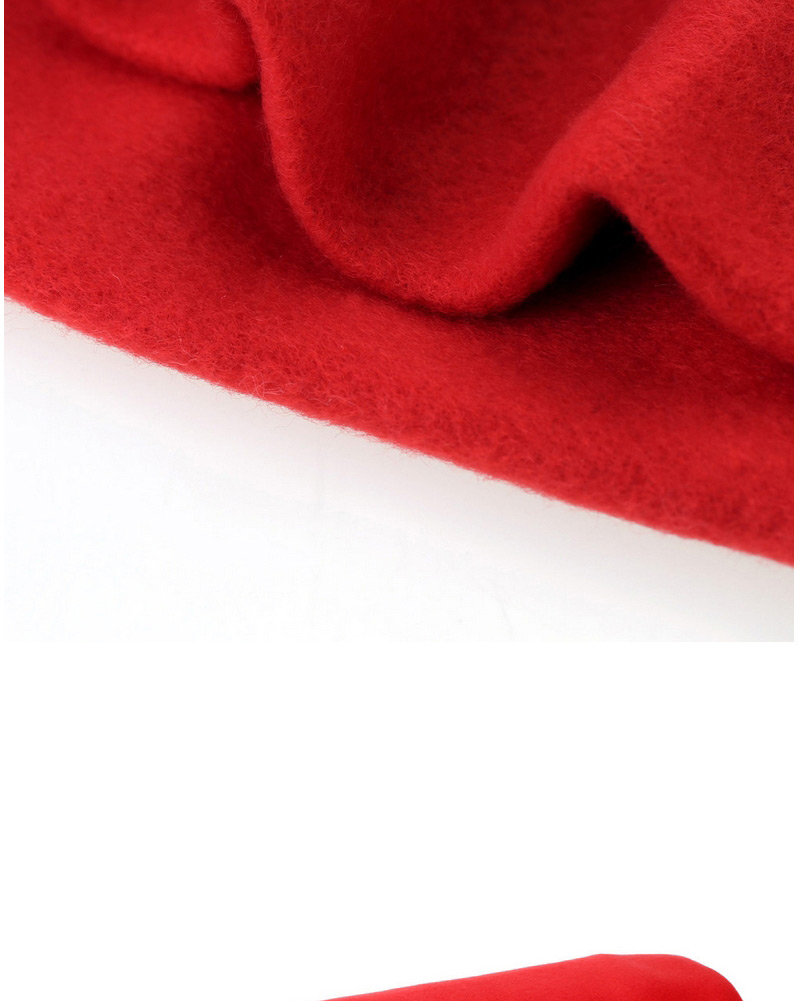 Lovely Red Color Matching Design Square Shape Simple Tablecloth,Festival & Party Supplies