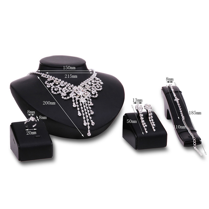 Fashion Silver Color Tassel Pendant Decorated Hollow Out Design Jewelry Sets,Jewelry Sets