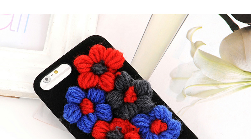 Cute Multi-color Flower Shape Decorated Pure Color Iphone7plus Case,Iphone 7&Iphone 7 Plus