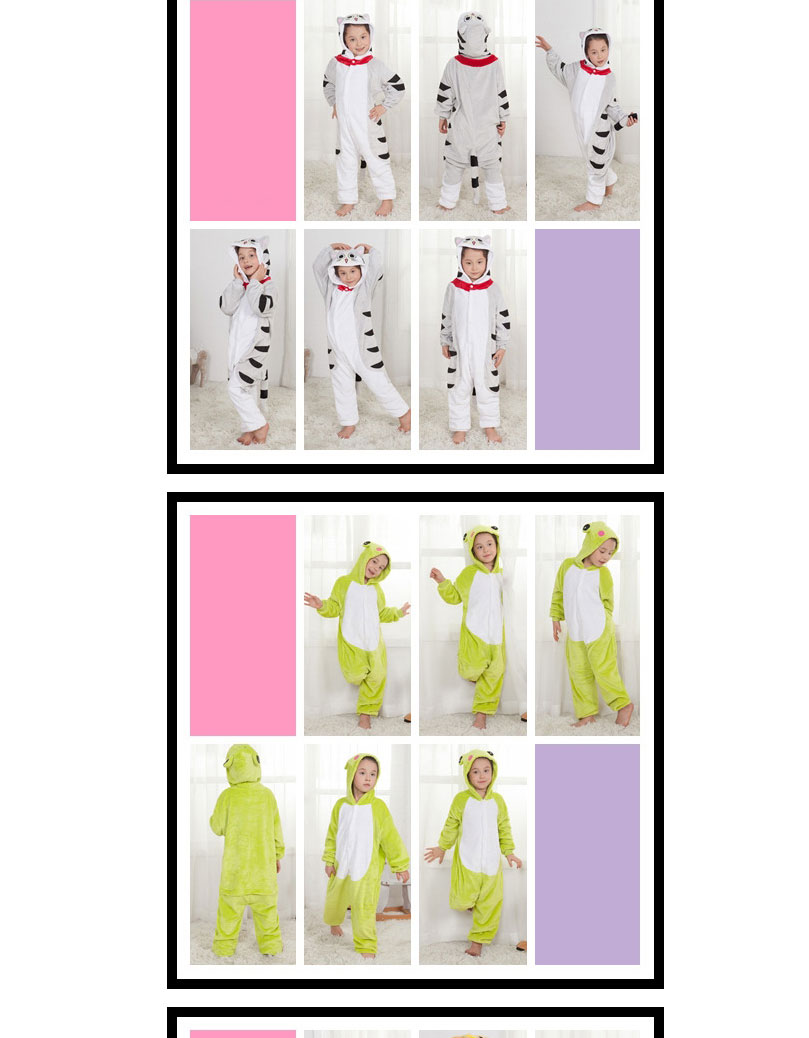 Fashion Pink Stitch Shape Decorated Simple Chid Nightgown,Cartoon Pajama