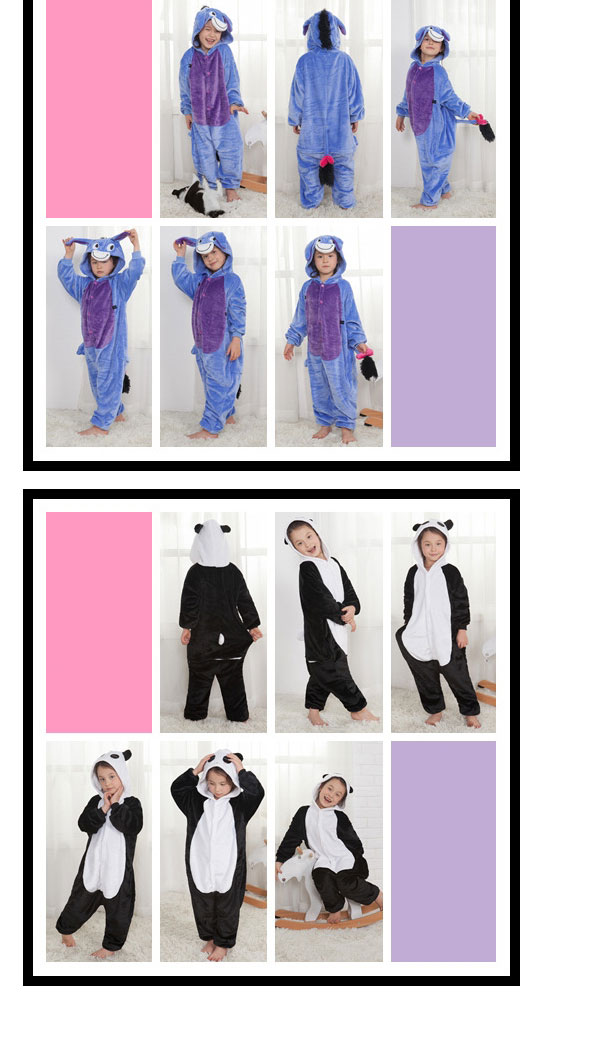 Fashion Black+white Cows Shape Decorated Simple Chid Nightgown,Cartoon Pajama
