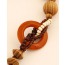 Personaliz Coffee Elephant Shape Pendant Wood Beaded Necklaces