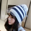 Fashion Blue+white Color-matching Decorated Hat