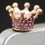 Stationary pink blink crown design