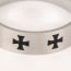Gored Silver Color Simple Cross Pattern