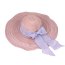 Posh Picture Color Big Bowknot Decorated Large Brim Design Straw Sun Hats