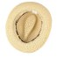 Dangle Beige Triangle Pattern Decorated Hand Made Design Straw Sun Hats