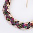 Vera Multicolor Hand Made Beads Weaving Metal Design