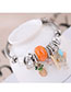 Fashion Orange Metal Fruit Pendant Bracelet