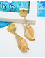 Fashion Gold Metal Shell Conch Earrings