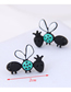 Fashion Black Ladybug Earring