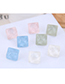 Fashion Pink Resin Square Earrings