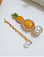 Fashion Yellow Strawberry Hair Clip Two-piece
