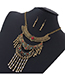 Fashion Gold Metal Drop Earrings Earrings Set