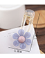 Fashion Gray Blue Jelly Resin Hairpin