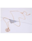 Fashion Gold Copper Micro Inlaid Zircon Heart Necklace