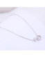Fashion Silver Copper Plated Gold-plated Zirconium Necklace