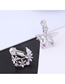 Fashion Silver Copper Micro-inlaid Zircon Star And Moon Asymmetrical Earrings