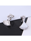 Fashion Gold Copper Micro-inlaid Zircon Shell-shaped Earrings