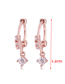 Fashion Gold Shining Zircon Small And Simple Earrings