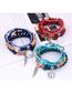 Fashion Brown Disc Tower Wings Beizhu Multilayer Female Bracelet