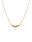 Fashion Gold Beaded Crystal Stainless Steel Necklace