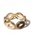 Fashion Gold Elastic Ball Round Geometric Leopard Bracelet