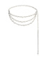 Fashion White K Pearl Multilayer Avatar Waist Chain