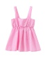 Fashion Pink Stripe Bow Striped Children's Dress