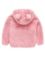 Fashion Pink Bear Ear Baby Boy Hoodie Jacket