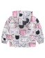 Fashion Color Car Cartoon Printed Children's Hooded Jacket