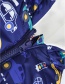 Fashion Camouflage Dinosaur Cartoon Hooded Zipper Child Cotton Vest