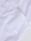 Fashion White Cotton Children's Shirt