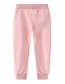 Fashion Pink Solid Color Children's Pants