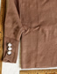 Fashion Light Brown Knit Turtleneck Sweater