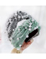 Fashion Green Material Nail Pearl Headband Houndstooth Nails Nail Knotted Headband