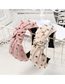 Fashion Pink Fabric Color Brick Headband Colorful Diamond Cotton Knot Headband