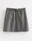 Fashion Dark Gray Double-cut Skirt