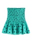 Fashion Green Polka Dot Mini Skirt